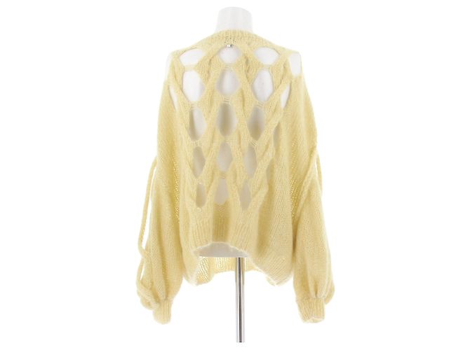 Suéter Loewe de mohair amarillo con calado - vista 2