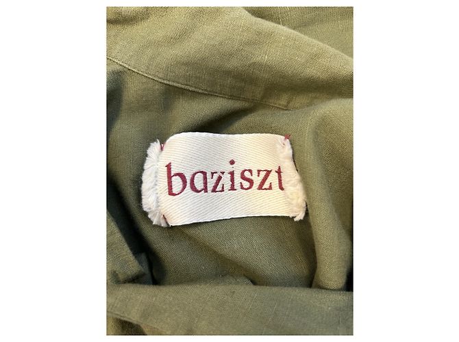 Autre Marque Camisa BAZISZT de algodón caqui con bordado - vista 5