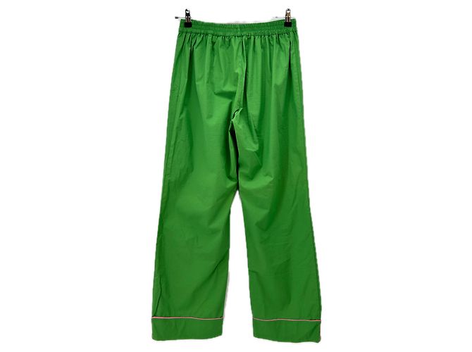 Autre Marque Pantalones MERAKI de algodón verde - vista 2