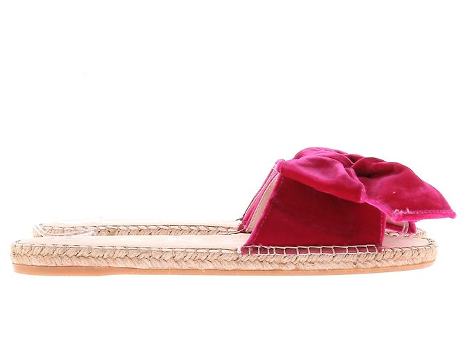 Sandalias espadrilles Manebi de terciopelo rosa - vista 2