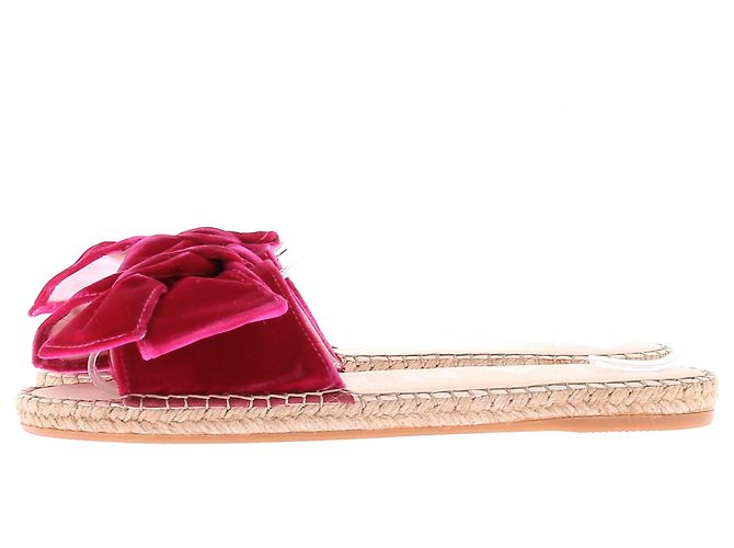 Sandalias espadrilles Manebi de terciopelo rosa - vista 3