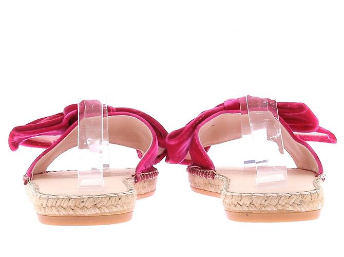 Sandalias espadrilles Manebi de terciopelo rosa - vista 5