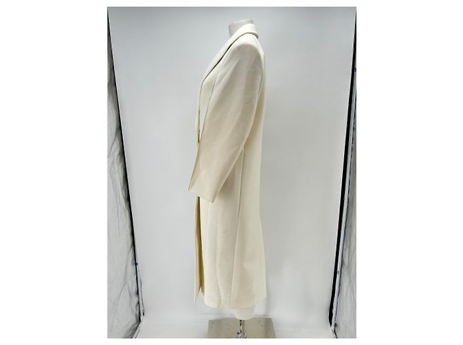 Autre Marque ROHÉ Langer Wollmantel creme Beige - Ansicht 4