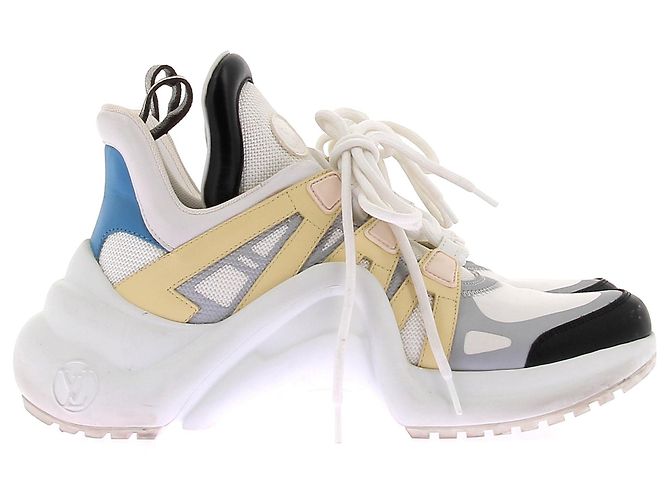 Louis Vuitton Leder Sneakers "Archlight" Weiß - Ansicht 2