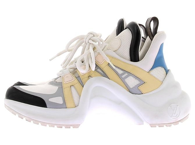 Louis Vuitton Leder Sneakers "Archlight" Weiß - Ansicht 3