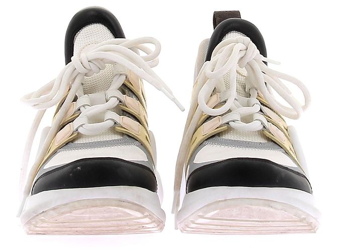 Louis Vuitton Leder Sneakers "Archlight" Weiß - Ansicht 4