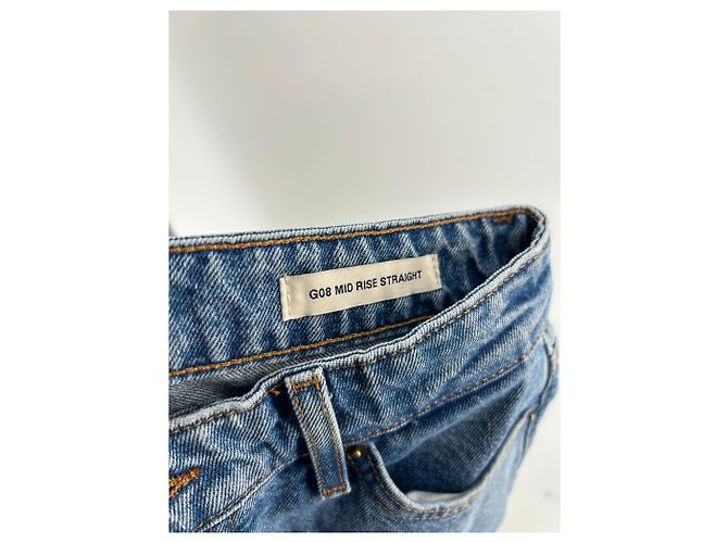 Jeans Guess blu a vita media - vista 5