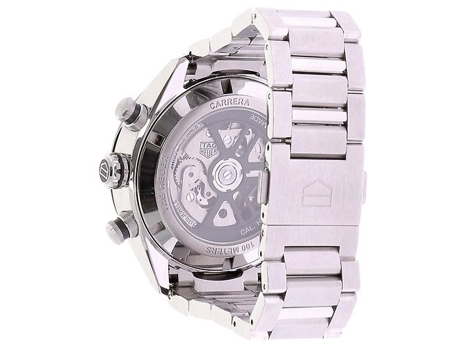 Tag Heuer Silberne Uhr "Carrera Chronograph" - Ansicht 2