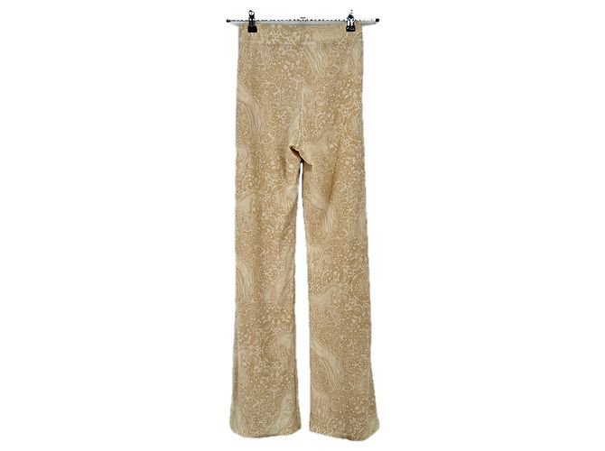 Les Benjamins Bedruckte Hose Beige Polyamid - Ansicht 2