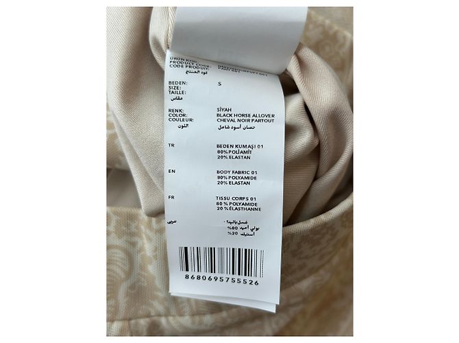Les Benjamins Bedruckte Hose Beige Polyamid - Ansicht 4