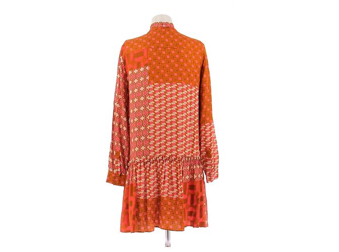 Autre Marque Vestido estampado naranja de viscosa MAX&CO - vista 2