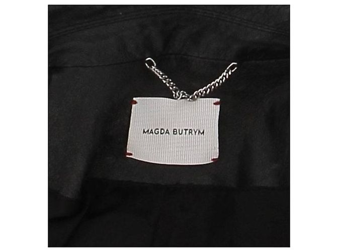 Magda Butrym Lederjacke Schwarz - Ansicht 5