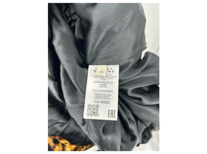 Vestido Isabel Marant de terciopelo de leopardo Castaño - vista 6