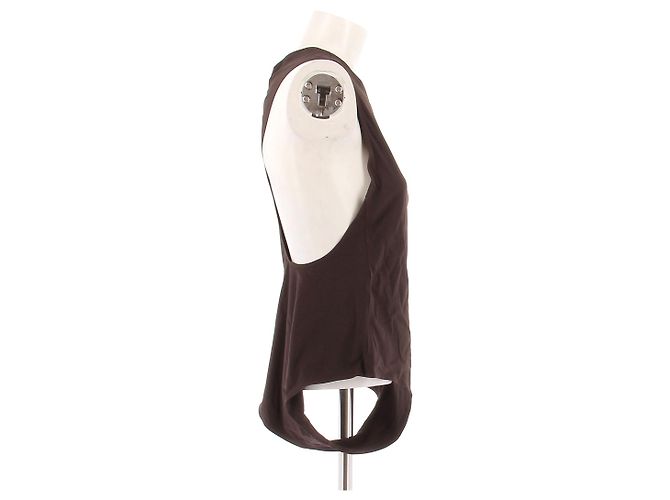 Body asimétrico Bottega Veneta marrón Castaño - vista 3