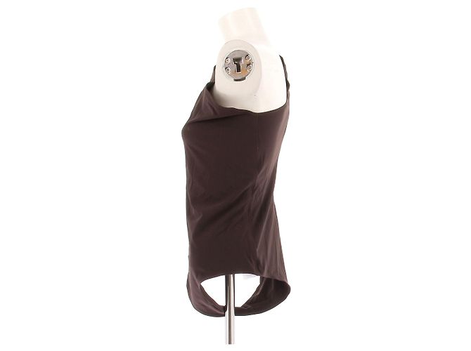 Body asimétrico Bottega Veneta marrón Castaño - vista 4