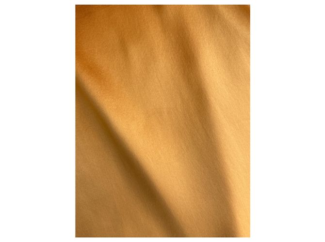 Vestido corto de seda naranja con mangas cortas Just Cavalli - vista 6