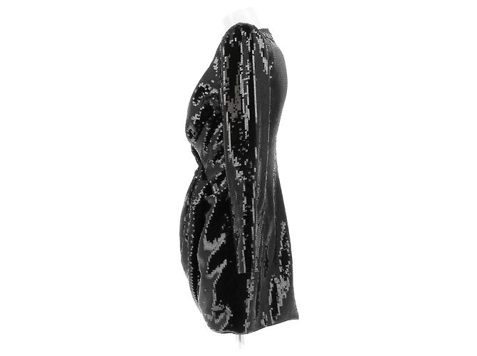 Saint Laurent Paillettenkleid Schwarz - Ansicht 3