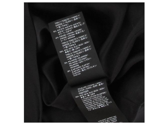 Saint Laurent Paillettenkleid Schwarz - Ansicht 6