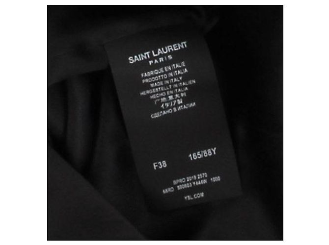 Saint Laurent Paillettenkleid Schwarz - Ansicht 7