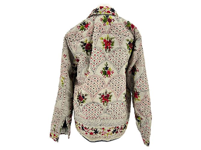 Autre Marque BAZISZT Embroidered Grey Cotton Jacket L - view 2