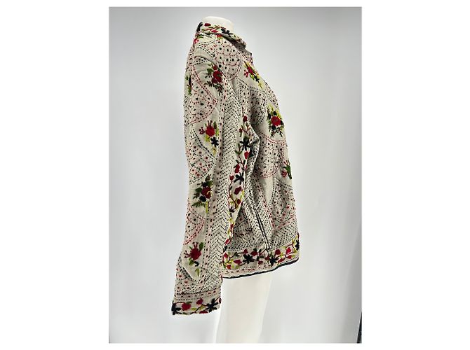Autre Marque BAZISZT Embroidered Grey Cotton Jacket L - view 3