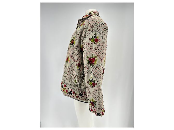 Autre Marque BAZISZT Embroidered Grey Cotton Jacket L - view 4