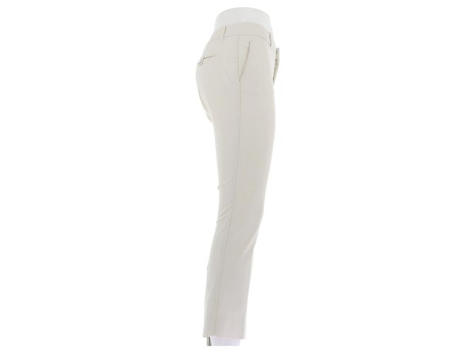 Pantalones blancos Gucci con pinzas de algodón Talla 40 - vista 3