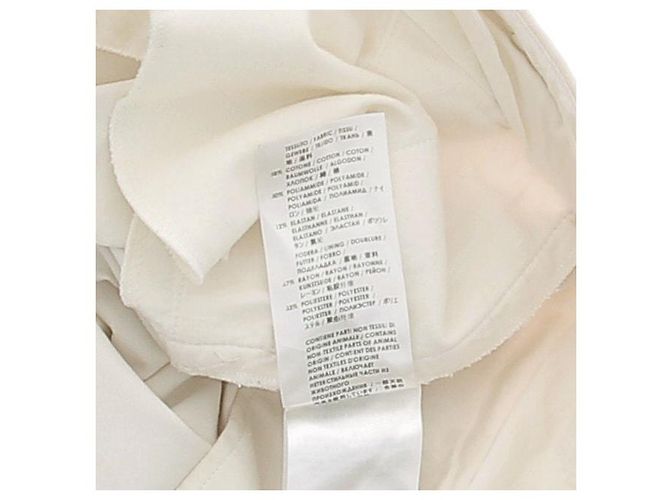 Pantalones blancos Gucci con pinzas de algodón Talla 40 - vista 6