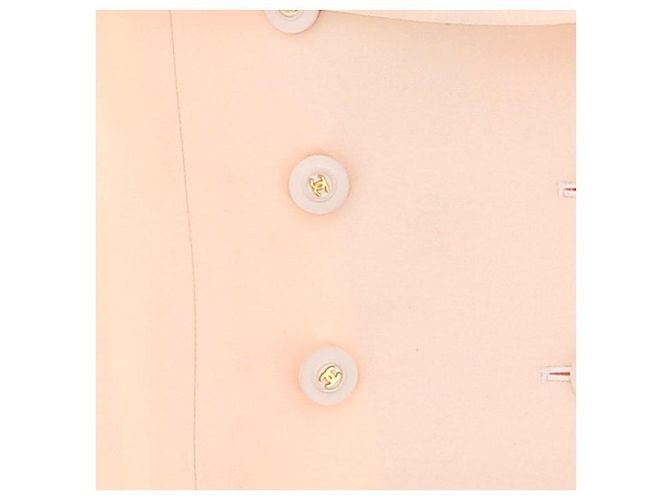 Chanel cream wool jacket size 38 Beige - view 5