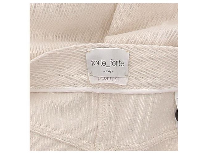 Pantalones Forte Forte de algodón beige - vista 5