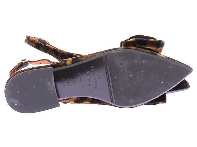 SéZane Bailarinas de terciopelo con estampado de leopardo Castaño - vista 7