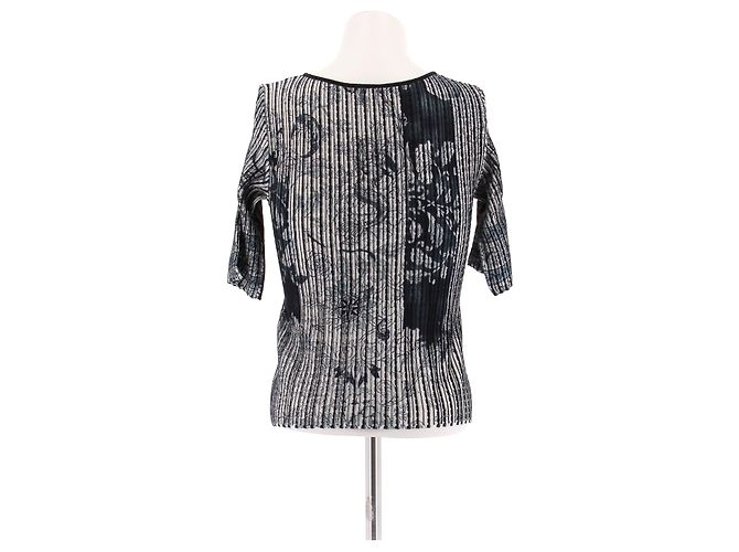 Etro Top a maniche corte nero e blu marino - vista 2