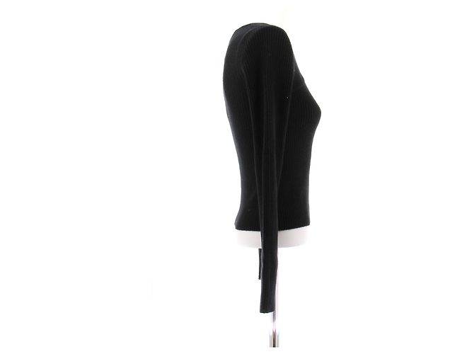 Iro Schwarzer Pullover mit Dekolleté aus Kaschmir - Ansicht 3