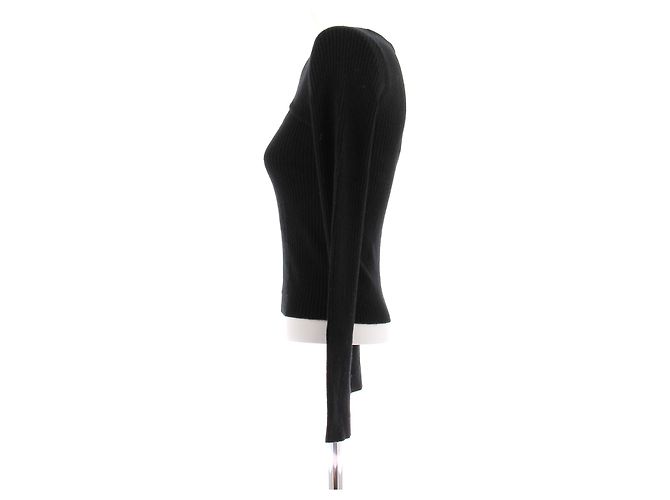 Iro Schwarzer Pullover mit Dekolleté aus Kaschmir - Ansicht 4