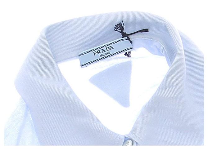 Prada Polo blu a maniche lunghe in cashmere - vista 5