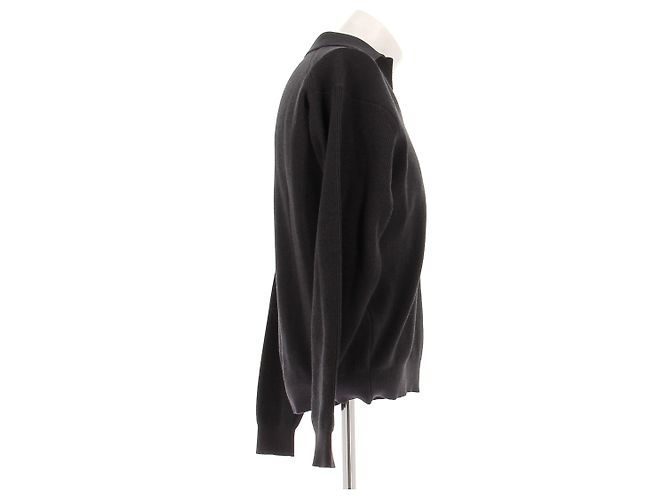 Autre Marque UNITED ARROWS Dunkelgrauer V-Ausschnitt Wollmischung Pullover M - Ansicht 3