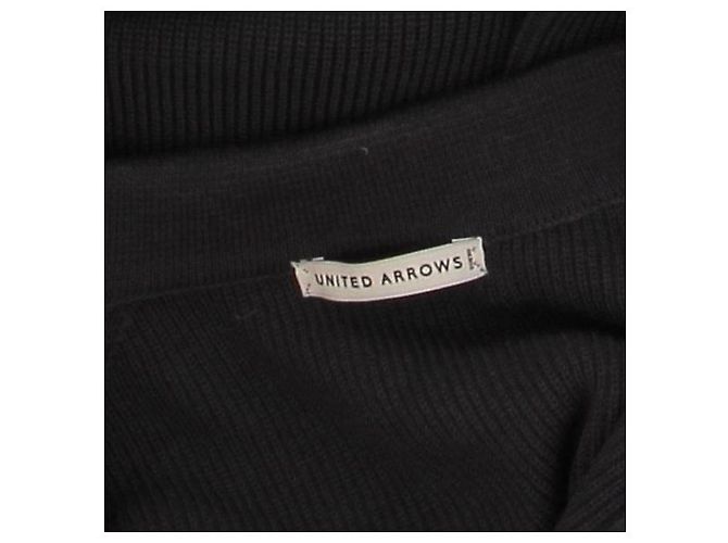 Autre Marque UNITED ARROWS Dunkelgrauer V-Ausschnitt Wollmischung Pullover M - Ansicht 5
