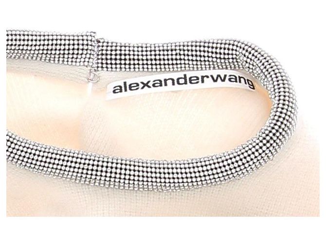 Alexander Wang Suéter blanco con cuello de strass de lana - vista 5