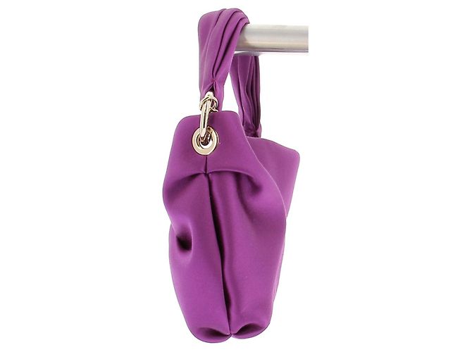 Piccola borsa a mano Jimmy Choo viola in tessuto Porpora - vista 2