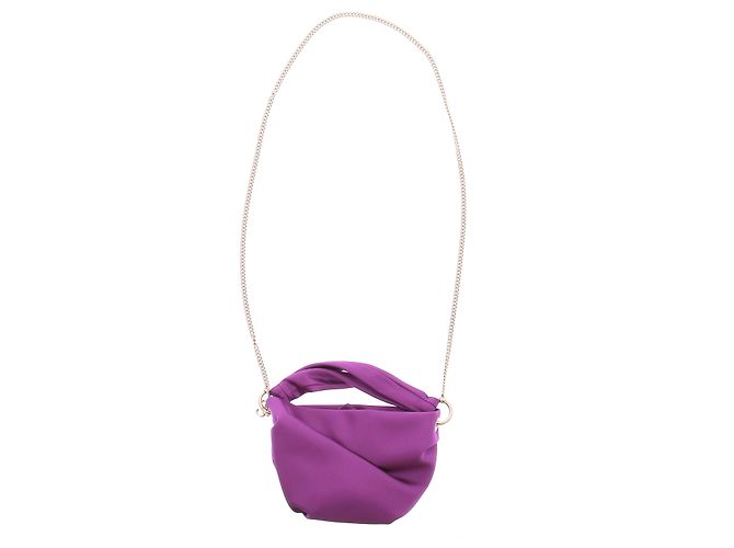Piccola borsa a mano Jimmy Choo viola in tessuto Porpora - vista 6