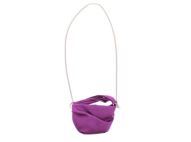 Piccola borsa a mano Jimmy Choo viola in tessuto Porpora - vista 7