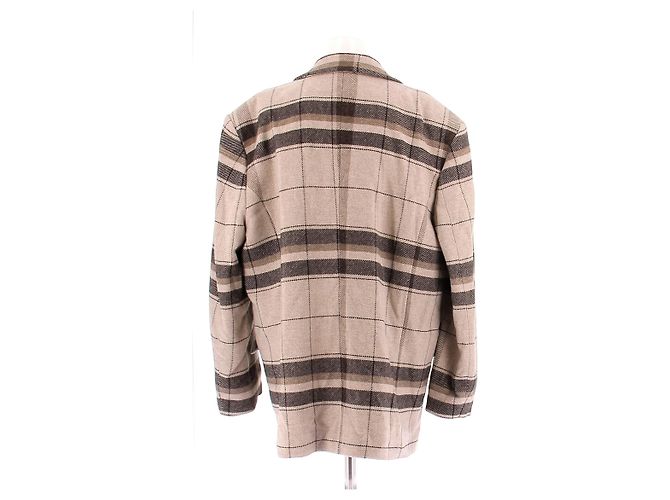Anine Bing Wollblazer mit Karomuster Beige - Ansicht 2