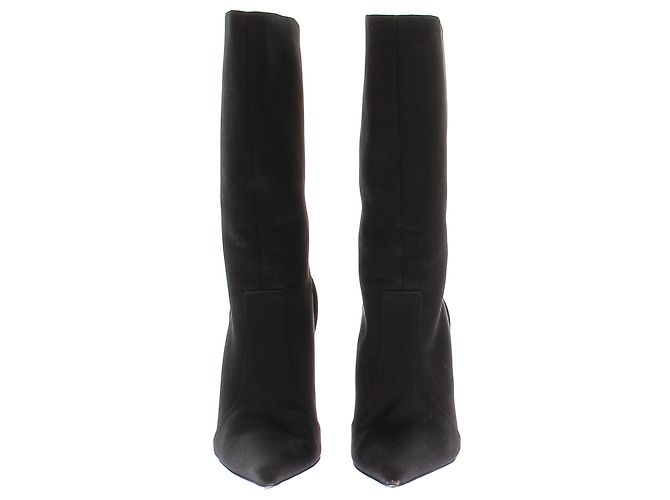 Magda Butrym Stivali neri in satin Nero - vista 4