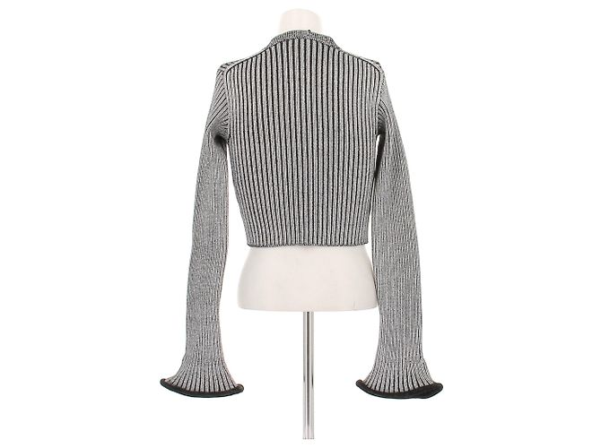 Louis Vuitton Cardigan aus Mischwolle Grau - Ansicht 2