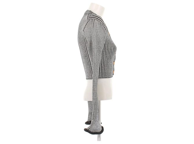 Louis Vuitton Cardigan aus Mischwolle Grau - Ansicht 3