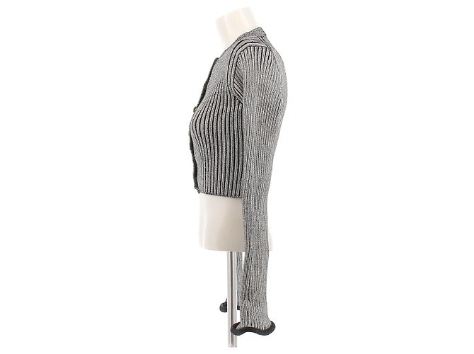 Louis Vuitton Cardigan aus Mischwolle Grau - Ansicht 4