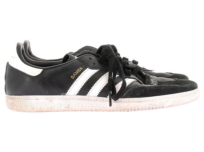 Adidas Leder Sneakers "Samba" Schwarz - Ansicht 2