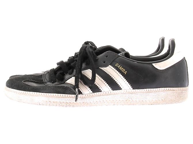 Adidas Leder Sneakers "Samba" Schwarz - Ansicht 3