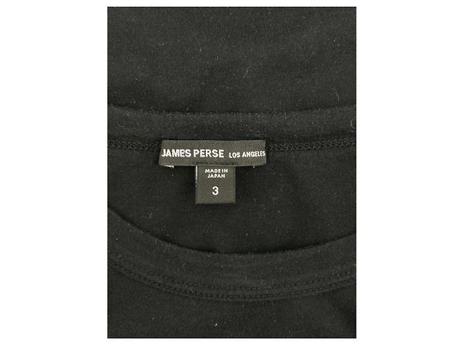 Autre Marque T-shirt nera a maniche corte JAMES PERSE in cotone Nero - vista 5