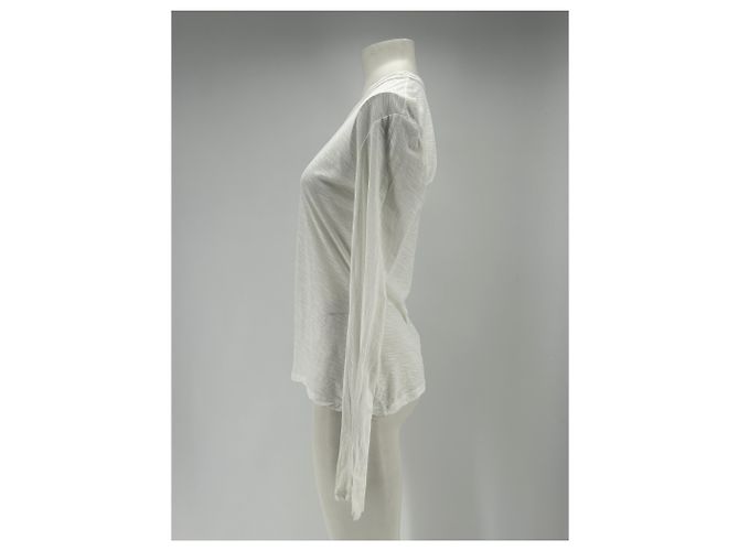 Autre Marque T-shirt bianco a maniche lunghe JAMES PERSE - vista 4